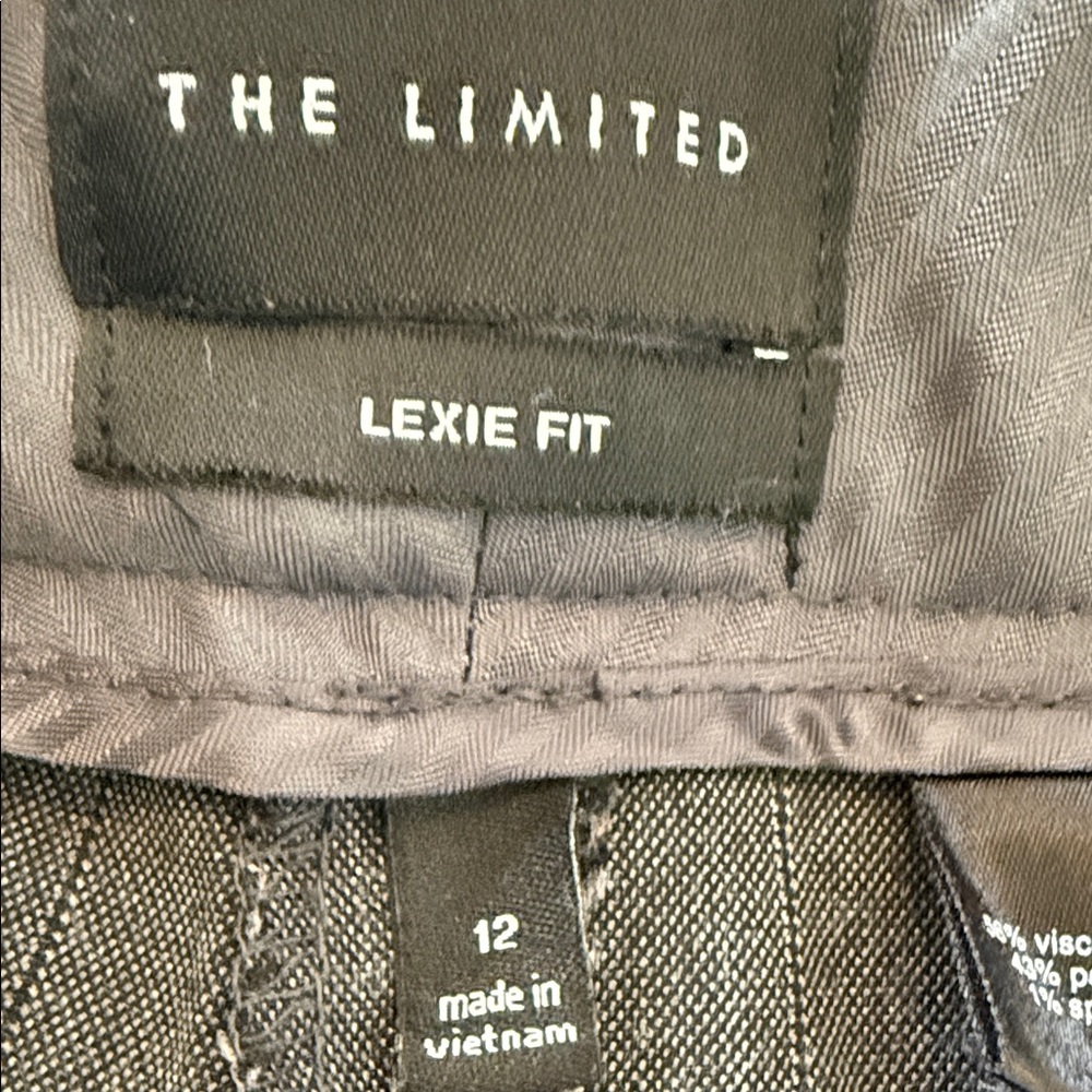 The Limited Gray/Brown Pinstripe Dress Trousers - Picture 2 of 6